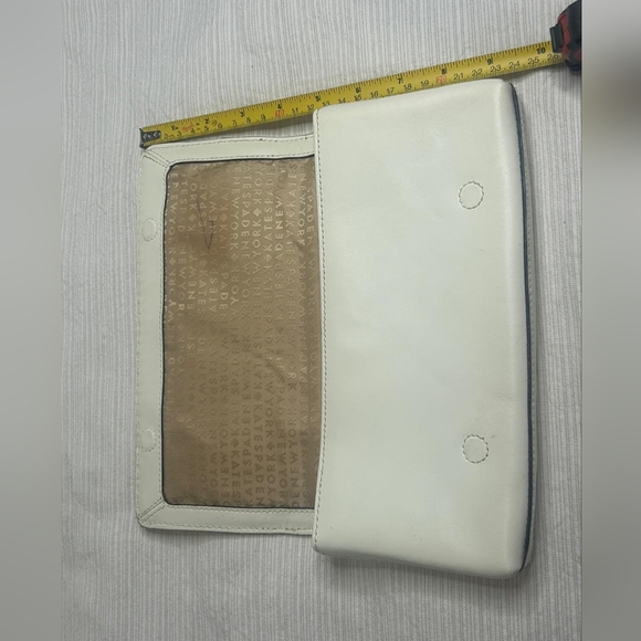 Kate Spade Cream Woven Clutch - Picture 6 of 8